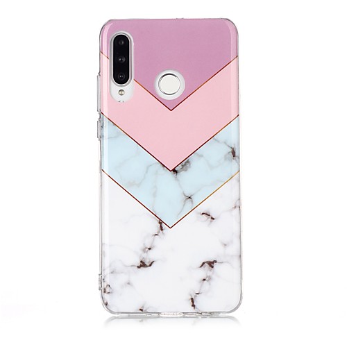 

Phone Case For Huawei Back Cover Huawei P30 Huawei P30 Pro Huawei P30 Lite Ultra-thin Pattern Marble TPU