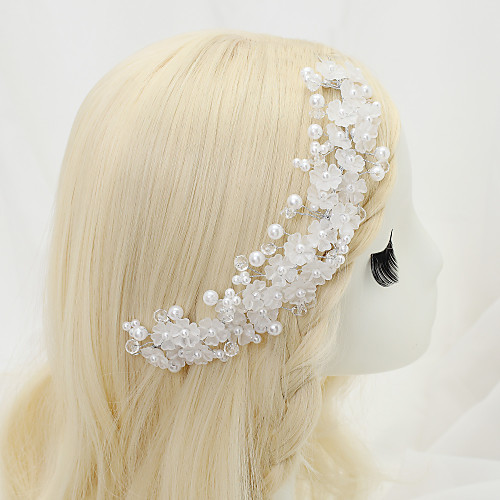 

Crystal / Imitation Pearl Headdress with Crystal / Imitation Pearl 1 Piece Wedding Headpiece