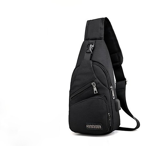 

Men's Bags Oxford Cloth Sling Shoulder Bag Zipper Daily Black Dark Blue Gray