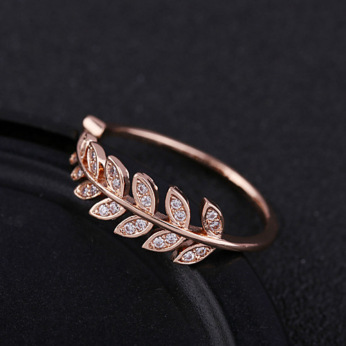 

Women's Adjustable Ring AAA Cubic Zirconia 1pc Rose Gold Silver Platinum Plated Alloy Stylish Daily Jewelry Cute