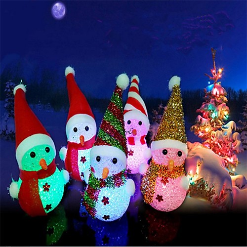 

3PCS Christmas LED Luminous Hanging Snowman Pendant Christmas Tree Decoration Random Color