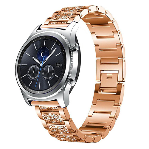 

22mm Diamond Stainless Steel Bracelet Strap For Samsung Galaxy Watch 46mm S3 Classic Band