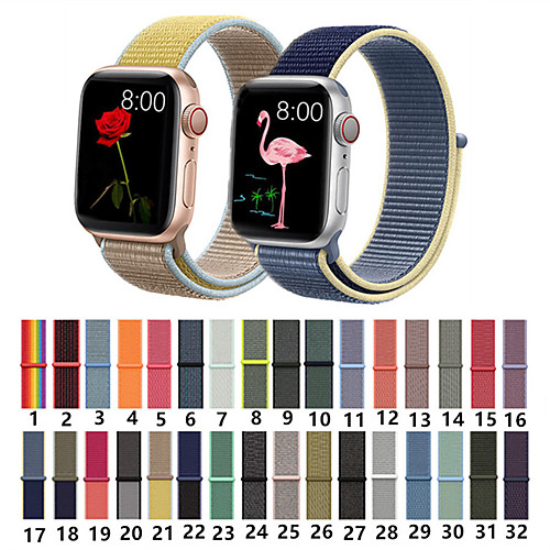 

Nylon Woven Sport Loop Bracelet Watch Band Strap For Apple iWatch series 5 4 3 2 1