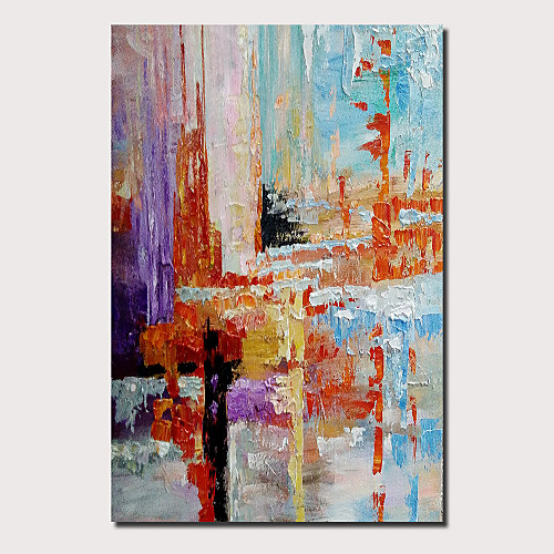 

Oil Painting Hand Painted Vertical Panoramic Abstract Landscape Comtemporary Modern Stretched Canvas