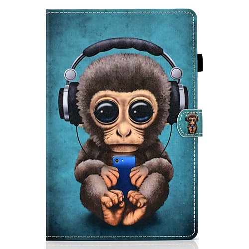 

Phone Case For Apple Full Body Case iPad Air iPad 4/3/2 iPad (2018) iPad New Air(2019) iPad 10.2''(2019) iPad Pro 10.5 iPad Air 2 iPad (2017) Card Holder with Stand Pattern Animal PU Leather TPU