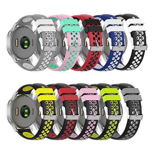 

Breathable Silicone Replacement Watch Band For For Garmin vivoactive 4S