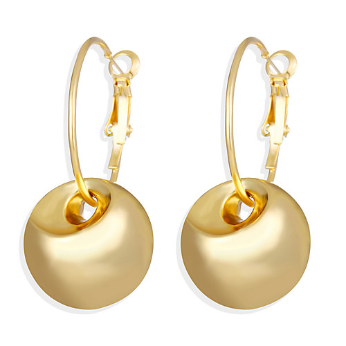 

Women's Hoop Earrings Vintage Style Ball Earrings Jewelry Gold For Daily Club Festival 1 Pair