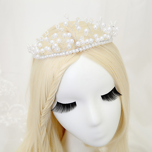 

Crystal / Imitation Pearl / Alloy Headdress with Crystal / Imitation Pearl 1 Piece Wedding Headpiece