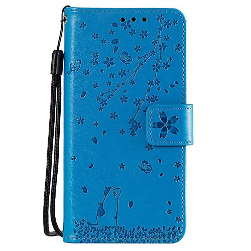 

Case For Samsung Galaxy J7 (2017) / J7 (2018) / J7 (2016) Wallet / Card Holder / Embossed Full Body Cases Solid Colored PU Leather