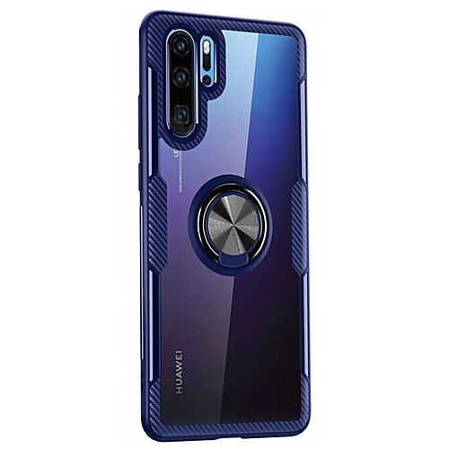 

Phone Case For Huawei Back Cover Huawei P20 Huawei P20 Pro Huawei P20 lite Huawei P30 Huawei P30 Pro Huawei P30 Lite Shockproof Ring Holder Solid Color TPU PC Metal