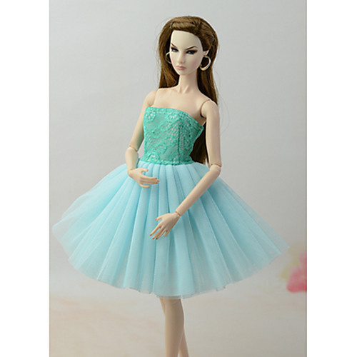 

Doll Dress Party / Evening For Barbiedoll Dark Navy Polyester Dress For Girl's Doll Toy / Kids