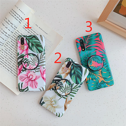

Phone Case For Huawei Back Cover Huawei P20 Huawei P20 Pro Huawei P20 lite Huawei P30 Huawei P30 Pro Huawei P30 Lite with Stand IMD Frosted Flower / Floral TPU