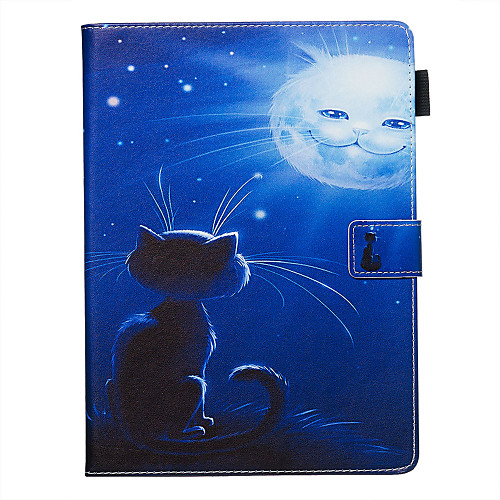 

Case For Samsung Galaxy Samsung Tab A 10.1(2019)T515 / Galaxy Tab A 10.5 T595 T590 Card Holder / Shockproof / with Stand Full Body Cases Cat PU Leather