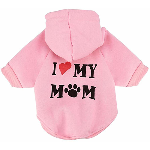 

Hoodie Puppy Clothes Letter & Number Casual / Daily Winter Dog Clothes Puppy Clothes Dog Outfits Dark Red White Yellow Costume for Girl and Boy Dog Cotton XS S M L