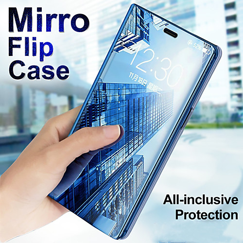 

Case for Samsung Galaxy S10Plus/S10E/S10/S9/S9Plus/Note10/Note10 Pro/Note9/Note8 Dustproof / with Stand / Mirror Full Body Cases Solid Colored PU Leather Case