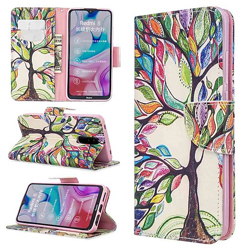 

Case For Xiaomi Xiaomi Redmi 7 / Redmi Note 7 / Redmi K20 Wallet / with Stand / Flip Full Body Cases Tree PU Leather