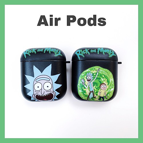 

Case For AirPods Shockproof Headphone Rick and Morty Case Soft Airpods Case