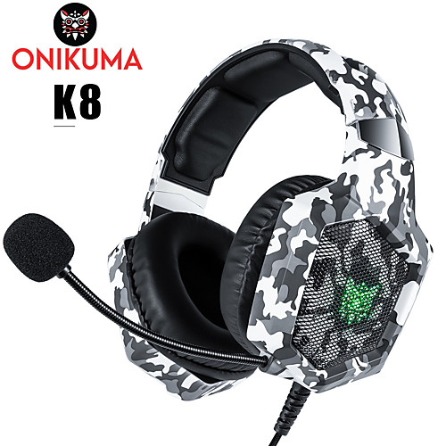 

ONIKUMA K8 Gaming Headset Wired Gaming Stereo Dual Drivers with Microphone