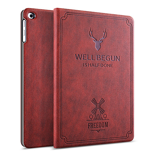 

Case For Apple iPad2 / 3 / 4 /Air / Air 2/mini 1 / 2 / 3 /mini 4 /mini 5 / iPad(2018)/iPad(2017) Dustproof /Auto Sleep / Wake Up/ with Stand / Pattern Full Body Cases Solid Colored PU Leather / PC