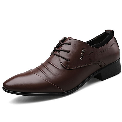 

Men's Comfort Shoes PU Fall & Winter Oxfords Black / Brown / White