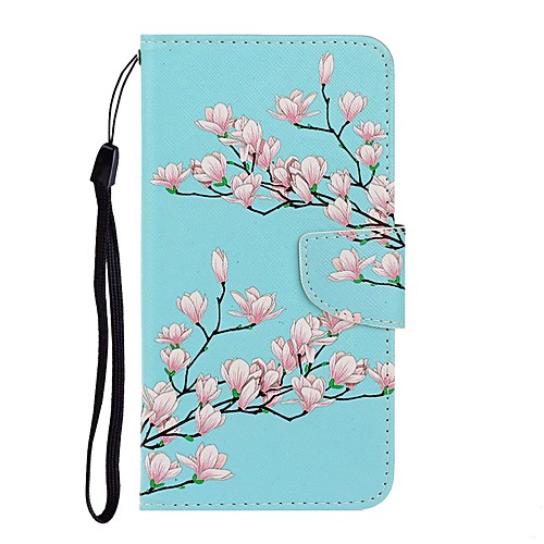 

Case For Huawei Huawei P30 Lite / Huawei P Smart 2019 / Huawei Y7 2019 Wallet / Card Holder / with Stand Full Body Cases Flower PU Leather