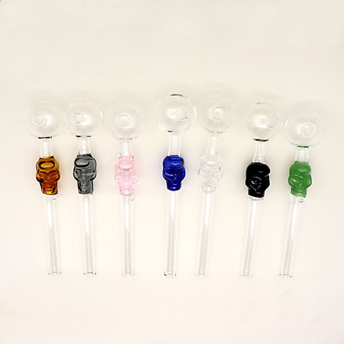 

YUHETEC Skull Shisha Hookah Pipes Glass Tube 2PCS