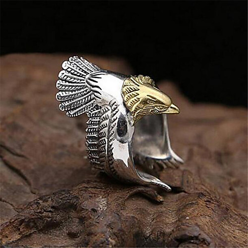 

Band Ring 3D Silver Gold Copper Silver Plated Eagle Precious Fashion Vintage 1pc Adjustable / Men's / Open Ring / Adjustable Ring