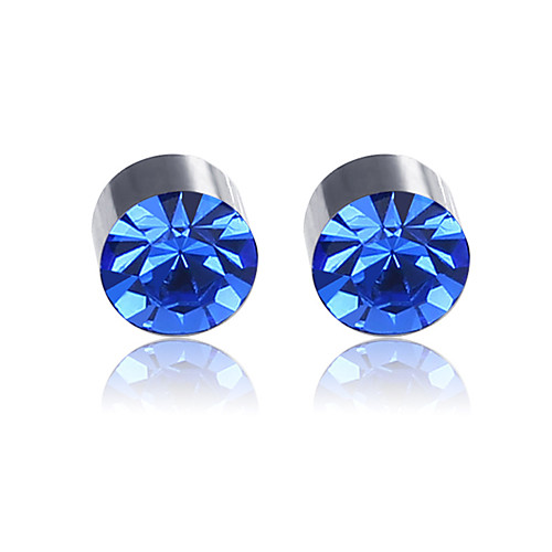 

Women's Men's Earrings Classic Mini Earrings Jewelry Black / White / Navy / Royal Blue For Christmas Party Anniversary Carnival Festival 1 Pair