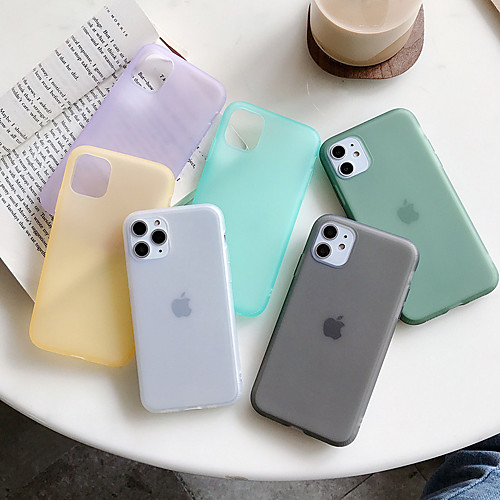 

Case For Apple iPhone 11 / iPhone 11 Pro / iPhone 11 Pro Max Dustproof Back Cover Solid Colored TPU