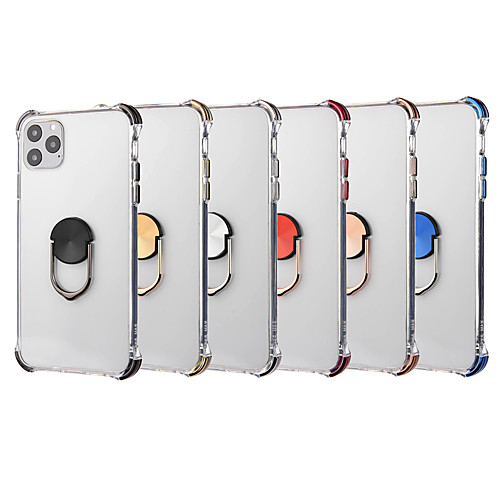 

Case For Apple iPhone 11 / iPhone 11 Pro / iPhone 11 Pro Max Shockproof / Plating / Transparent Back Cover Solid Colored Acrylic