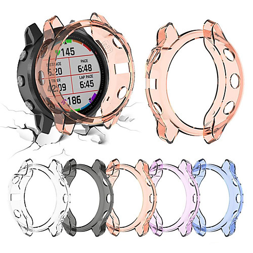 

Soft Crystal Clear TPU Protector Case Cover For Garmin Fenix 6S Pro Smart Watch Protective Accessories