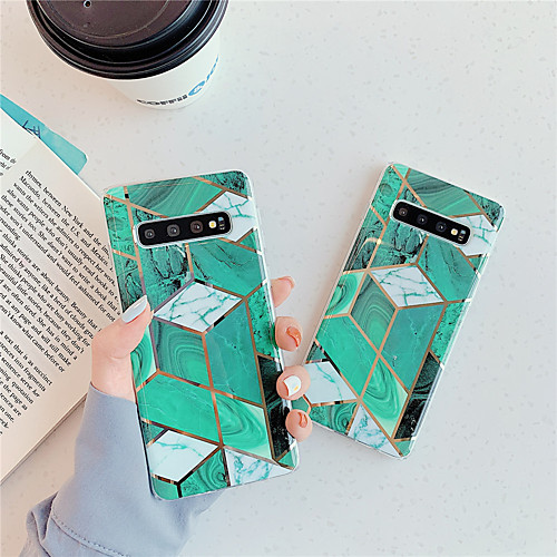 

Case For Samsung Galaxy S9 / S9 Plus / S8 Plus Plating / Pattern Back Cover Marble TPU