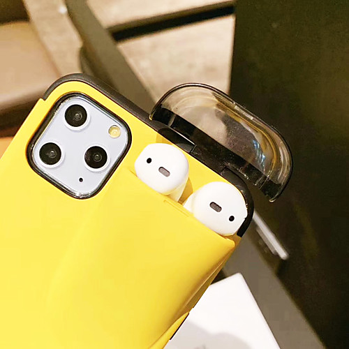 

Convinient Case For Apple iPhone 11 Shockproof Back Cover with Air Pods Case Mobile Phone Case Solid Colored Silica Case for iPhone 11 Pro / iPhone XS