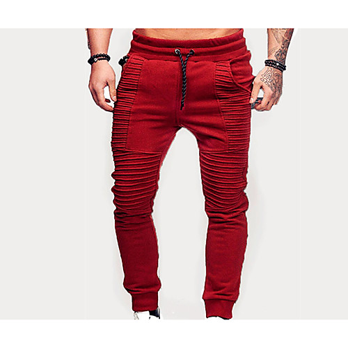 

Men's Sweatpants Joggers Jogger Pants Track Pants Sweatpants Athleisure Wear Bottoms Drawstring Beam Foot Cotton Winter Gym Workout Running Jogging Lightweight Quick Dry Plus Size Sport Solid Colored
