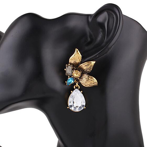 

Women's Drop Earrings Dangle Earrings 3D Flower Precious Fashion Earrings Jewelry Rainbow For Party Street Daily 1 Pair