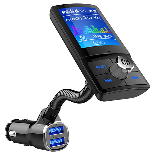 

New Car Mp3 Bluetooth Player QC3.0 Car Charger Large Color Screen FM Car Bluetooth Mp3