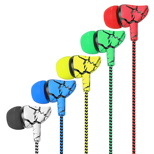 

Original In-ear Earphone Crack Braided Wired With Microphone 5 Color Headset Hifi Earbuds Bass Earphones High Quality Ear Phones