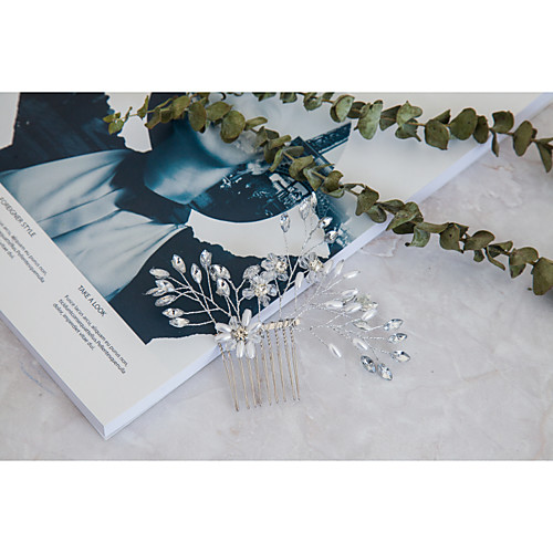 

Crystal / Imitation Pearl / Rhinestone Hair Combs with Rhinestone / Crystal / Imitation Pearl 1 Piece Wedding Headpiece