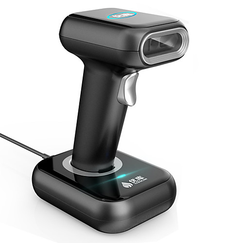 

WHS-26 Wireless 2D QR Barcode Scanner with Cradle for Retail Logistic Supermarket Warehouse Agreesive Performance