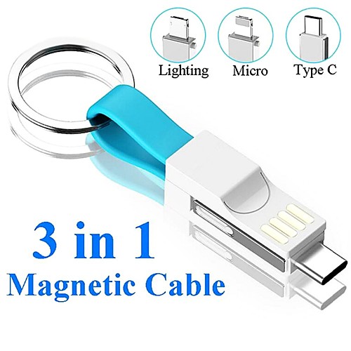 

Micro USB / Lightning / Type-C Cable All-In-1 / 1 to 3 / Quick Charge PVC(PolyVinyl Chloride) USB Cable Adapter For Samsung / Huawei / Lenovo