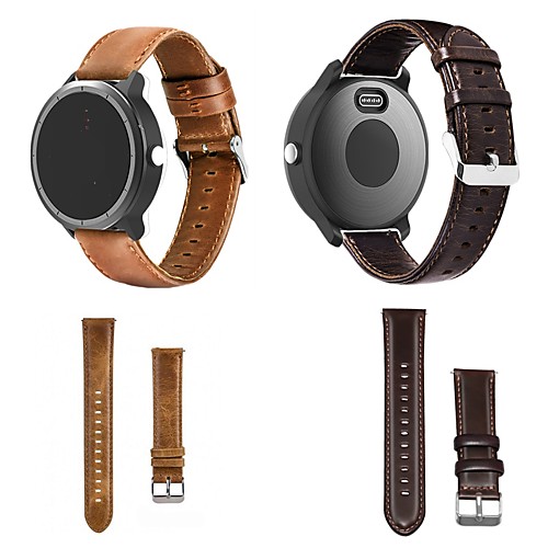 

Watch Band for Forerunner 245/245M / Forerunner 645/645M Garmin Leather Loop Genuine Leather Wrist Strap 20MM