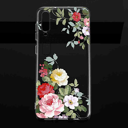 

Case For Samsung Galaxy S9 / S9 Plus / S8 Plus Transparent / Pattern Back Cover Flower TPU
