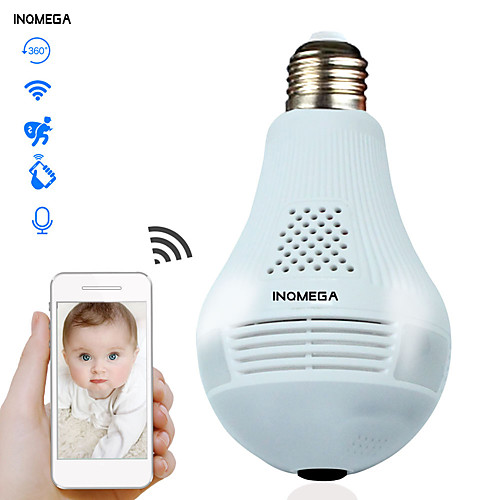 

INQMEGA 960P Cloud Wireless IP Camera Bulb Light Panoramic Home Security Surveillance 360 Degree 3D VR CCTV WIFI Camera