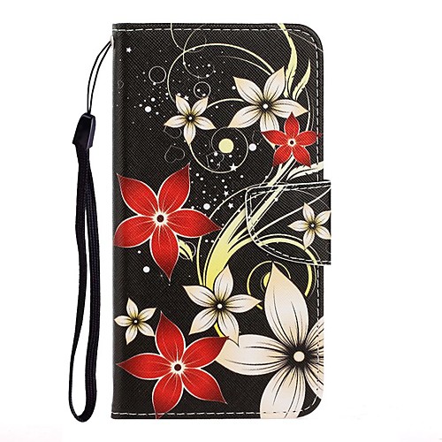 

Case For Samsung Galaxy A8 2018 / Samsung Galaxy A40(2019) / Samsung Galaxy A70(2019) Wallet / with Stand / Flip Full Body Cases Flower PU Leather