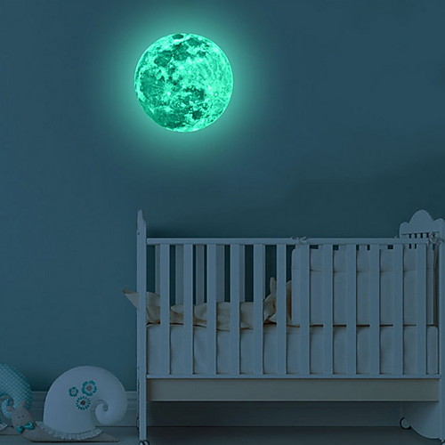 

Moonlight Glow in the Dark Moon Wall Decal Sticker Decorative Removable Wall Decals Stickers for Bedroom and Children's Room