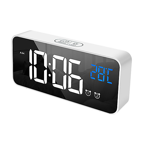 

LED light Digital bedside table clock electronic alarm clock large temperature display time home decoration clock