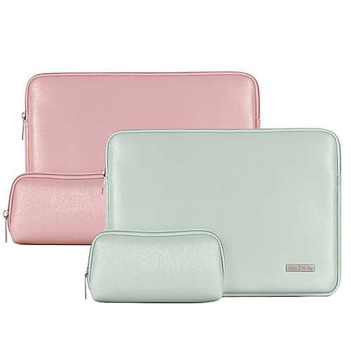 

13.3 Inch Laptop / 14 Inch Laptop / 15.6 Inch Laptop Sleeve PU Leather Plain / Leather for Business Office for Colleages & Schools for Travel Water Proof Shock Proof