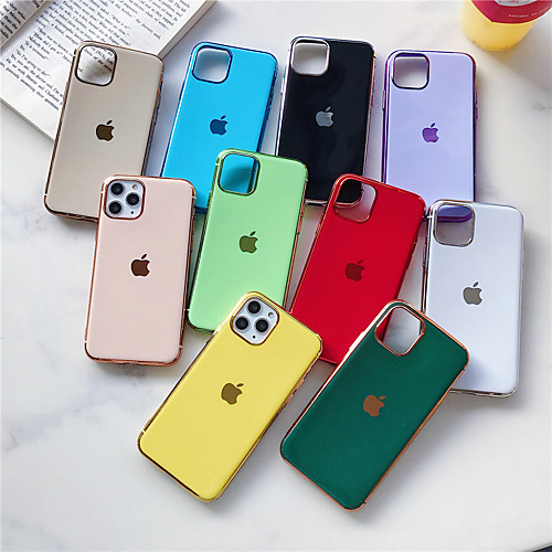 

Case For Apple iPhone 11 / iPhone 11 Pro / iPhone 11 Pro Max Plating Back Cover Solid Colored TPU