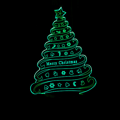

Christmas Tree Atmosphere Led Table Lamp 3D Light Colorful Color Night Light