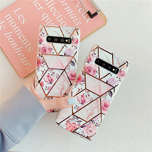 

Case For Samsung Galaxy S9 / S9 Plus / S8 Plus Plating / Pattern Back Cover Flower / Marble TPU
